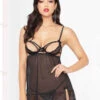 STM-10950, Lace And Mesh Babydoll Set | Seven 'til Midnight 1 STM-10950, Lace And Mesh Babydoll Set | Seven 'til Midnight -Roma Shop 10950 45407.1669060281