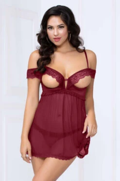 STM-10972, Open Cup Babydoll Set