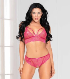 STM-11073, Lace Bra Set By Seven Til Midnight -Roma Shop 11073P PINK F 24827.1647719755