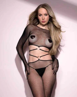 MUSIC LEGS ML-1486, Fishnet Cut-out Bodystocking