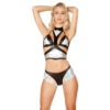Roma R-3277, Rave Apparel Foil Short Set -Roma Shop 3277 3278 80865.1540786073