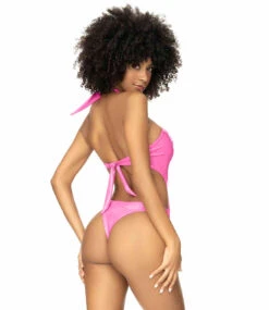 MA67084, Gloss Halter Monokini -Roma Shop 67084 WetPink Back 32876.1709616818