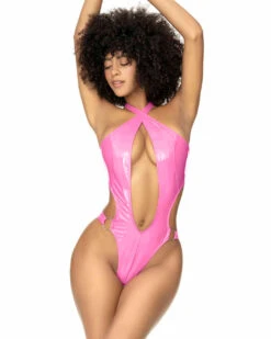 MA67084, Gloss Halter Monokini