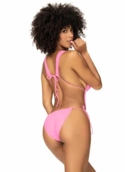 MA67091, Pink Halter Monokini -Roma Shop 67091 Pink Back 75512.1709615918