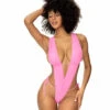 MA67091, Pink Halter Monokini -Roma Shop 67091 Pink Front 74764.1709615938