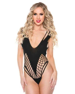 MUSIC LEGS ML-8133, Shredd Strap Teddy -Roma Shop 8133 Black2 38403.1706681571