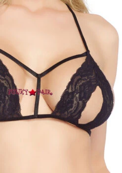 LEG AVENUE LA-81544, Strappy Peek-a-Boo Top And Thong -Roma Shop 81544 03 001 06895.1521616520