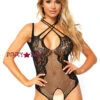 LA-81551, Net And Lace Crotchless Teddy -Roma Shop 81551 01 001 10149.1528268082