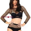 LA-81566, EDM Industrial Net Crop Top And Bottom -Roma Shop 81566 01 001 36727.1564190924