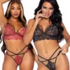 Leg Avenue | LA81623, Strappy Rhinestone Lace Bralette Set 1 Leg Avenue | LA81623, Strappy Rhinestone Lace Bralette Set -Roma Shop 81623 89116.1623865876