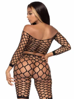 LA81633, Pothole Net Top And Shorts Set By Leg Avenue -Roma Shop 81633 002 001 45999.1630464716