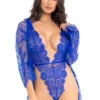 LA86112, Lace Teddy And Matching Lace Robe -Roma Shop 86112 01 035 71485.1696711300