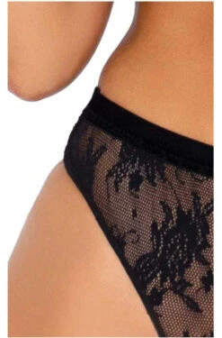 Leg Avenue | LA86116, Lace Halter Top And High Waisted Thong -Roma Shop 86116 Black bottom 83119.1602389957