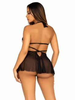 LA86141, Open Cup Lace & Mesh Babydoll By Leg Avenue -Roma Shop 86141 002 001 24039.1683068101
