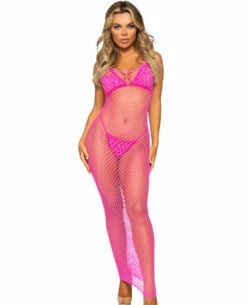 LA86963, Woven Twist Net Maxi Long Dress By Leg Avenue -Roma Shop 86963 NP F 48032.1709342844