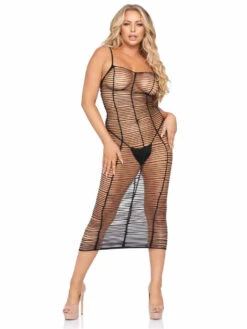 LA86969, Horizontal Net Maxi Dress By Leg Avenue -Roma Shop 86969 01 001 50419.1630460975