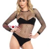 LEG AVENUE LA-89164, Naughty Kitty Industrial Net Bodysuit -Roma Shop 89164 04 001 16688.1521613575