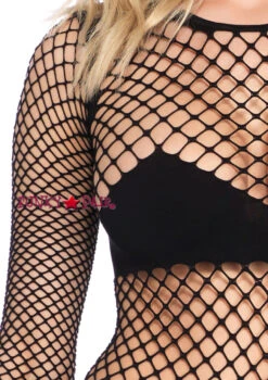 LEG AVENUE LA-89164, Naughty Kitty Industrial Net Bodysuit -Roma Shop 89164 05 001 1 58602.1521613575