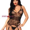LA89215, Strappy Rose Lace Bodystocking -Roma Shop 89215 001 001 77601.1560991239