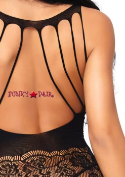 LA89215, Strappy Rose Lace Bodystocking -Roma Shop 89215 05 001 50544.1556603031