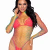 LA89230, Rainbow Fishnet Bodysuit -Roma Shop 89230 82336.1692292216