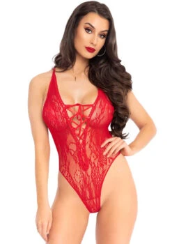 LEG AVENUE LA89248, Lace Thong Teddy