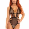Leg Avenue | LA89258, Fishnet Cut Out Teddy -Roma Shop 89258 01 001 28987.1584849099