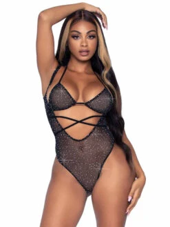 LA89284, Rhinestones Suspender Bodysuit By Leg Avenue -Roma Shop 89284 001 001 00425.1630440549