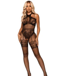 LA89291, Seamless Industrial Net Bodystocking -Roma Shop 89291 Blk F 54655.1700403969