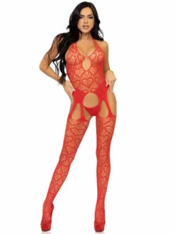 LA89306, Heart Net Suspender Bodystocking -Roma Shop 89306 06 003 06245.1669098314