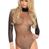 LA-89211, Fishnet Long Sleeved Bodysuit -Roma Shop LA89211 49257.1510732769