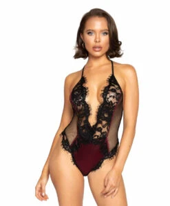 Roma R-LI337, Eyelash Lace Teddy