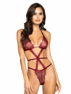 Roma R-LI340, Strappy Eyelash Lace Teddy