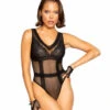 Roma R-LI356, Lace & Mesh Teddy -Roma Shop LI356 GLF 42217.1659822125
