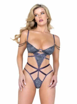 R-LI546, Glam Chain Detail Teddy By Roma -Roma Shop LI546 Char 01641.1669972156