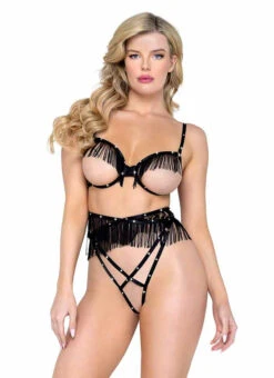 R-LI549, Fringe And Rhinestone Set By Roma