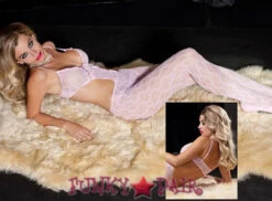 MUSIC LEGS Lace Bodice Cut Out BodyStocking