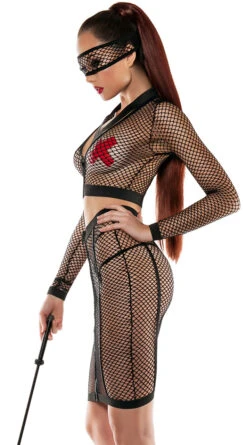 SL5001, Micro Fishnet Set -Roma Shop SL5001 BLACK MICRO FISHNET SET 2 L2015 77133.1661801670