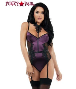 Starline Lingerie | SL9007, Plum Satin Underwire Teddy -Roma Shop SL9007 Thrill Ft 43147.1542386529