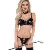 Wet Look Bra And Thong Set SL9032 -Roma Shop SL9032 Skillful Miss Ft 50659.1674853566