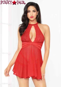 STM-10867, Lace And Mesh Babydoll -Roma Shop stm 10867 red 19652.1669500833